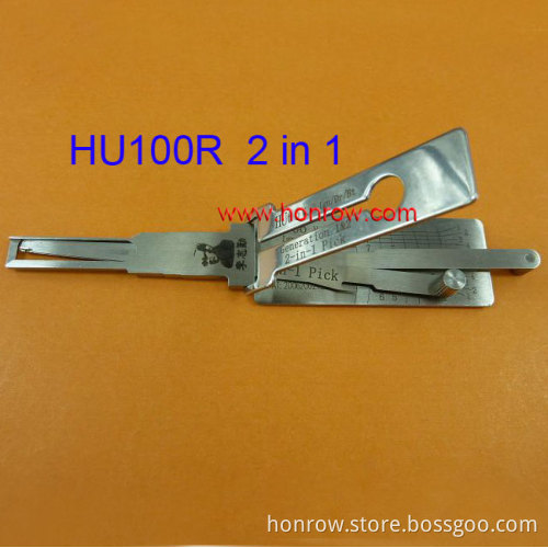 Original Lishi HU100R lock pick and decoder together 2 in 1 with best quality